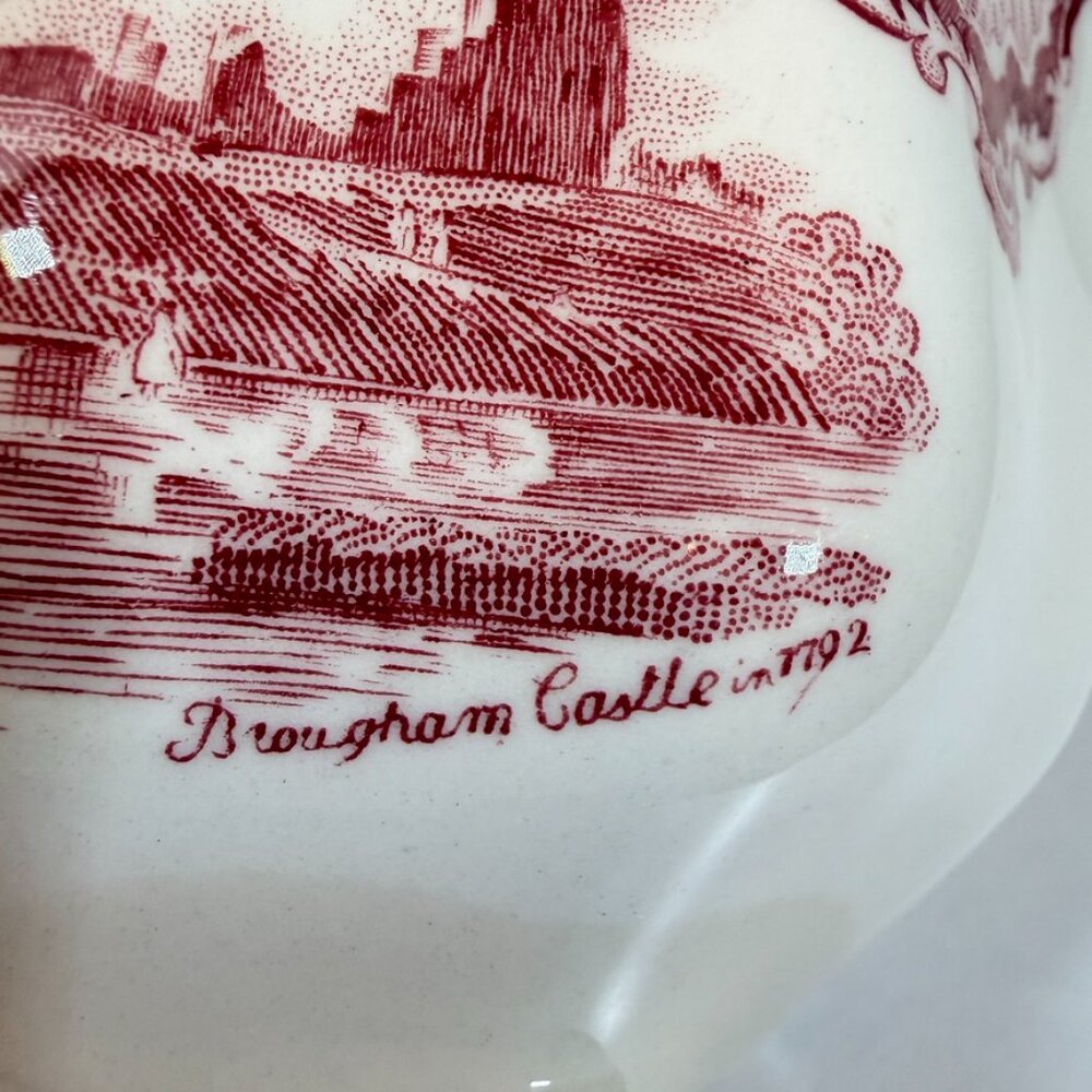 Vintage Johnson Brothers Old Britain Castles Pink Creamer Transferware Goodrich - Picture 14 of 16
